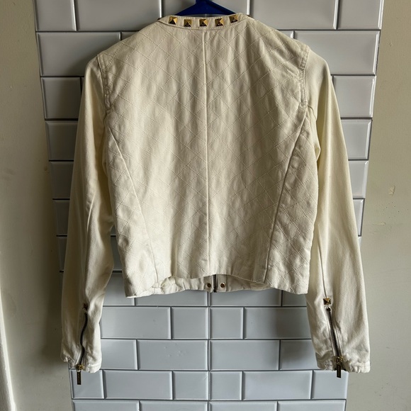 Michael Kors Women’s Jacket Size S / Cream and Gold color - Picture 5 of 12